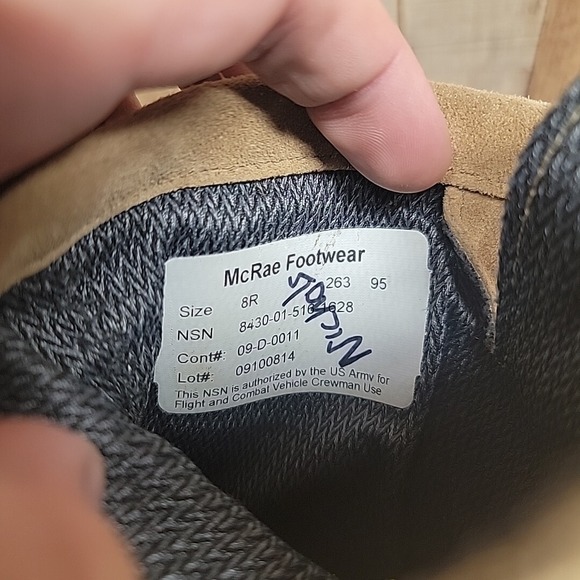 McRae Coyote Desert Tan Suede Leather GoreTex Vibram Lace-up Combat Work Boots - Picture 8 of 10